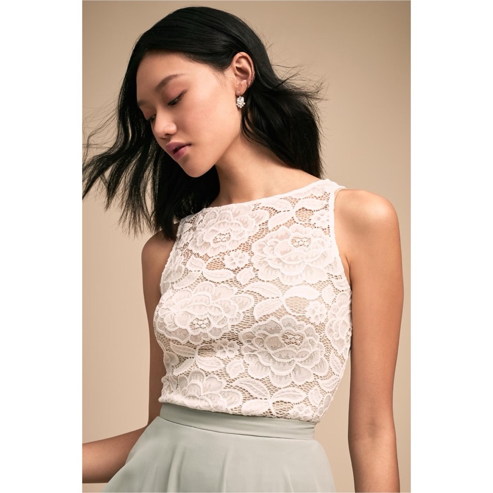 Anthropologie x BHLDN Becky Sleeveless Lace Top XS